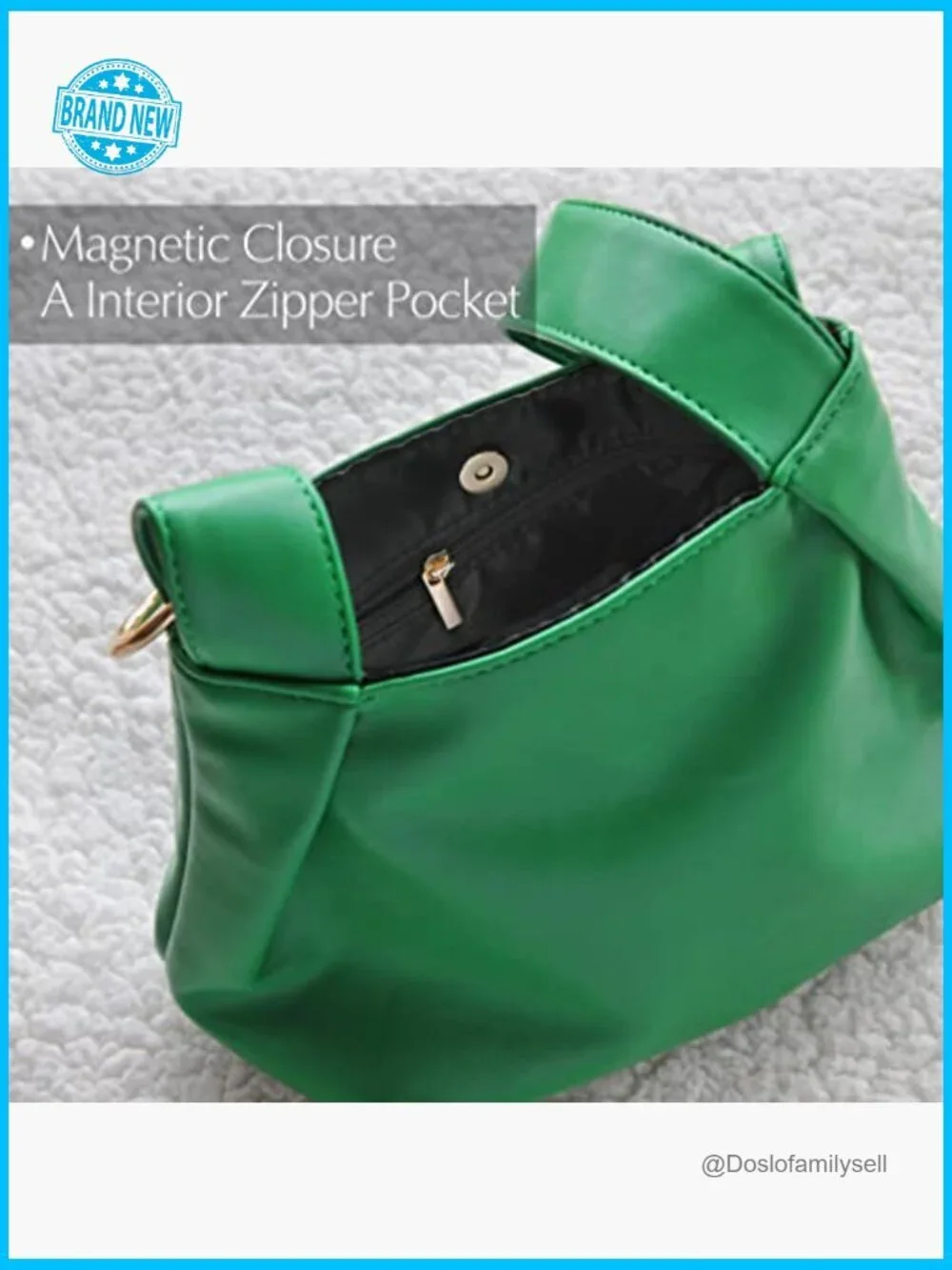 Soft Vegan Leather Hobo Top Handle Bag Small Tote Purse Clutch Wristlet